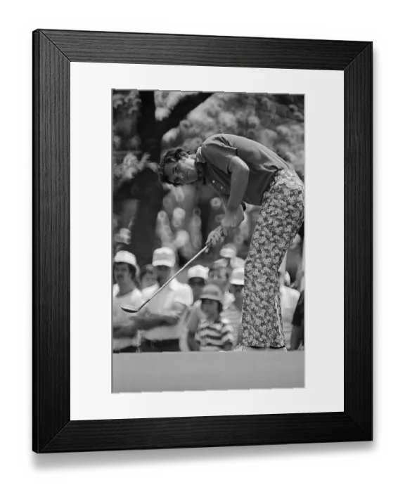 Framed Print : Hubert Green Deciding his Next Swing