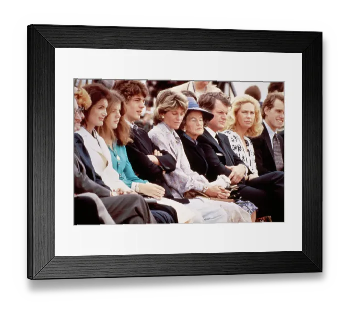 Framed Print : Jacqueline Kennedy Onassis Family Members at Dedication Framed Print : Jacqueline Kennedy Onassis Family Members at Dedication