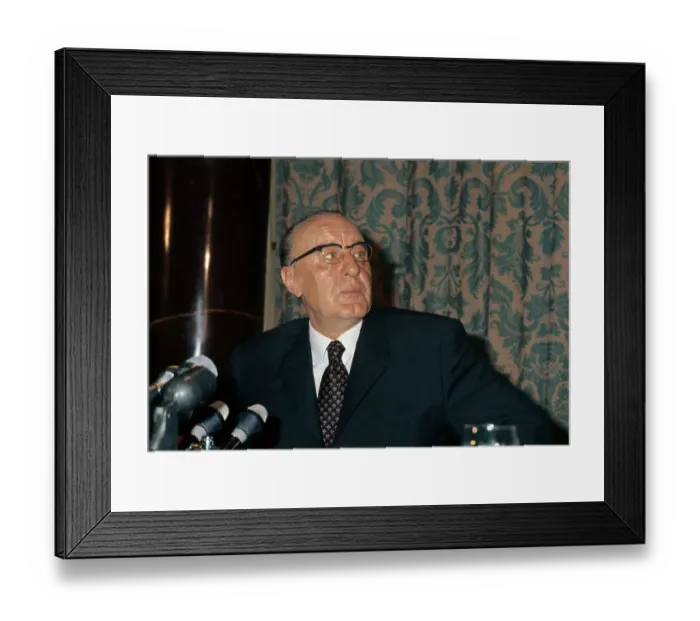 Framed Print : Portrait of Janos Kadar Framed Print : Portrait of Janos Kadar