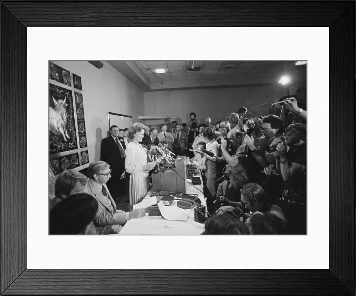 Framed Print : Anita Bryant Speaks to Reporters Framed Print : Anita Bryant Speaks to Reporters