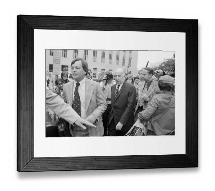 Framed Print : Maldeman and Mitchell Leaving for Prison Framed Print : Maldeman and Mitchell Leaving for Prison
