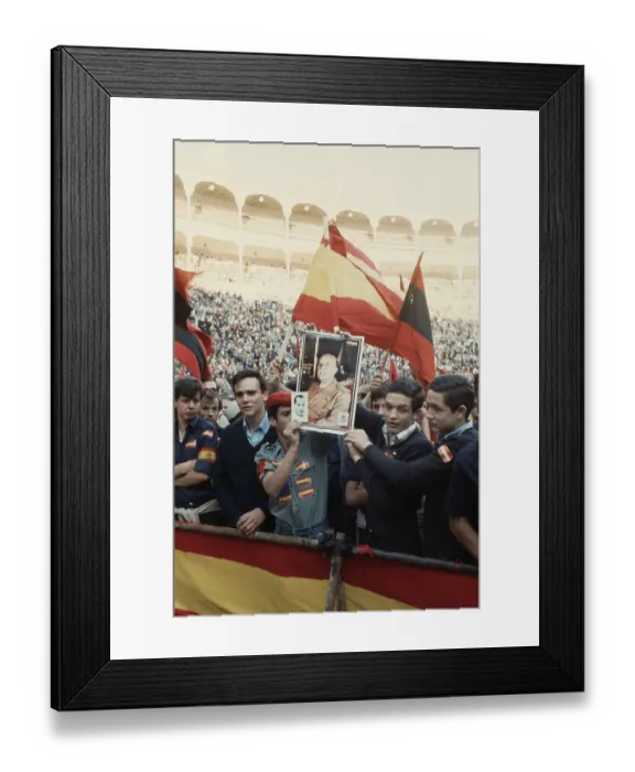 Framed Print : Far-Right Demonstrators In Spain Framed Print : Far-Right Demonstrators In Spain