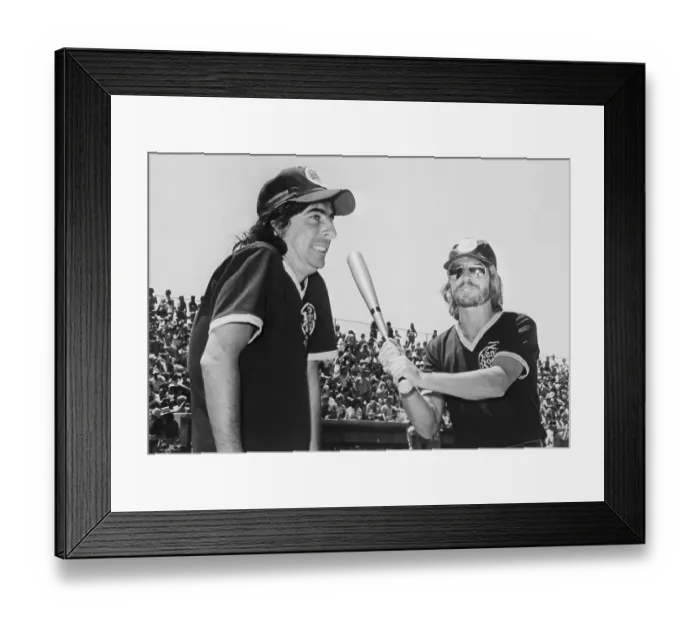 Framed Print : Music Stars Batting for Charity Framed Print : Music Stars Batting for Charity