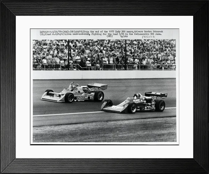 Framed Print : A.J. Foyt Racing Competitor in Indy 500 Framed Print : A.J. Foyt Racing Competitor in Indy 500