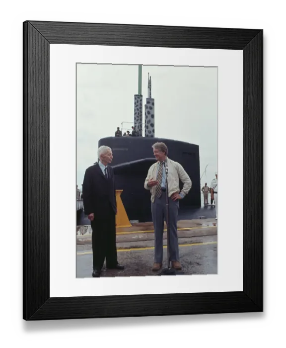 Framed Print : Admiral Rickover And President Carter Framed Print : Admiral Rickover And President Carter