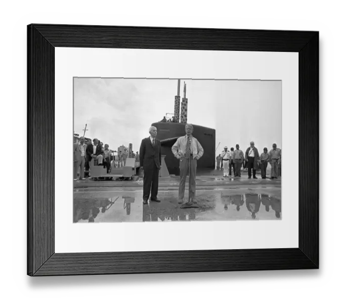 Framed Print : Jimmy Carter with Admiral Rickover Framed Print : Jimmy Carter with Admiral Rickover
