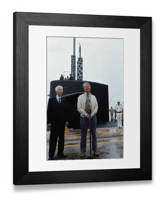 Framed Print : Jimmy Carter and Hyman Rickover Framed Print : Jimmy Carter and Hyman Rickover