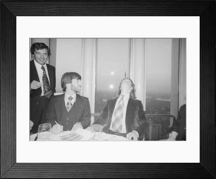 Framed Print : Free Dinner For Climber George Willig and Tightrope Walker Philippe Petit Framed Print : Free Dinner For Climber George Willig and Tightrope Walker Philippe Petit
