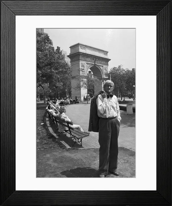 Framed Print : David Hockney Strolling Through City Park