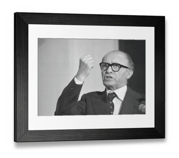 Framed Print : Menachem Begin Gesturing Framed Print : Menachem Begin Gesturing