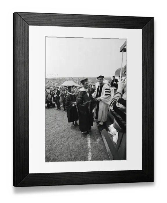 Framed Print : Bill Cosby Receiving Degree