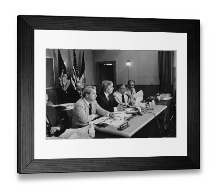 Framed Print : Committee Meeting On Airport Noise Framed Print : Committee Meeting On Airport Noise