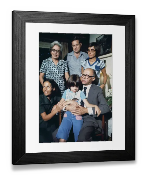 Framed Print : Menachem Begin And Family Framed Print : Menachem Begin And Family