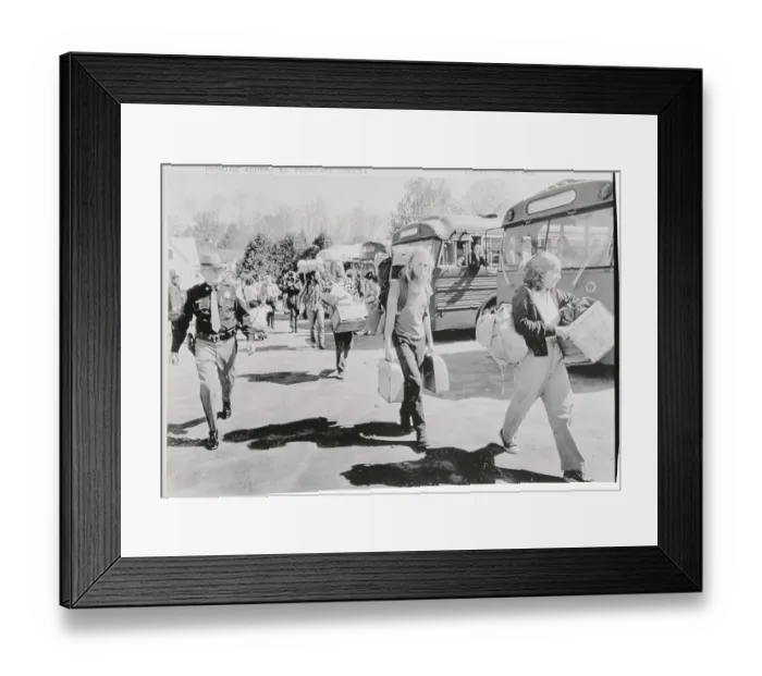 Framed Print : Antinuclear Protesters Framed Print : Antinuclear Protesters