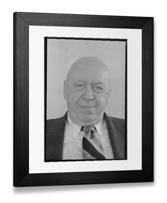 Framed Print : Portrait of Otto Preminger Framed Print : Portrait of Otto Preminger