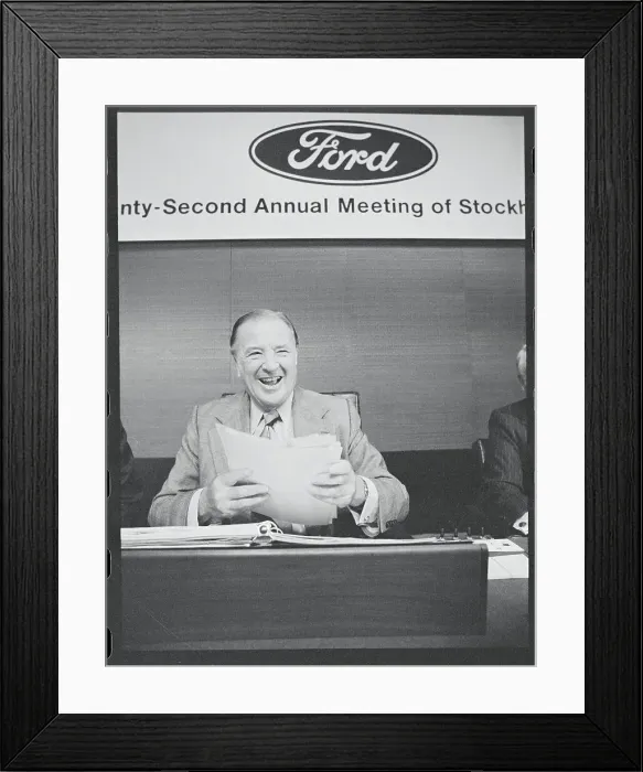 Framed Print : Henry Ford II Addressing Stockholders Framed Print : Henry Ford II Addressing Stockholders