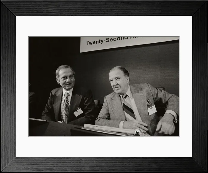 Framed Print : Henry Ford II with Lee Iacocca Framed Print : Henry Ford II with Lee Iacocca
