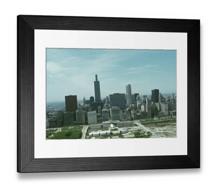 Framed Print : Chicago Skyline Framed Print : Chicago Skyline