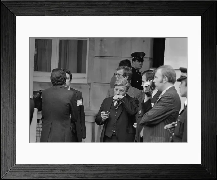 Framed Print : Helmut Schmidt Pictured Here Taking Snuff Framed Print : Helmut Schmidt Pictured Here Taking Snuff