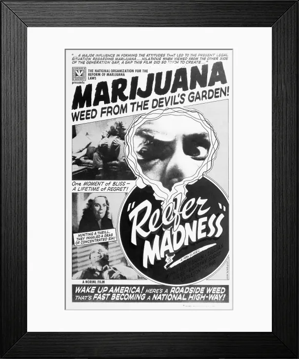 Framed Print : Reefer Madness Movie Poster Framed Print : Reefer Madness Movie Poster