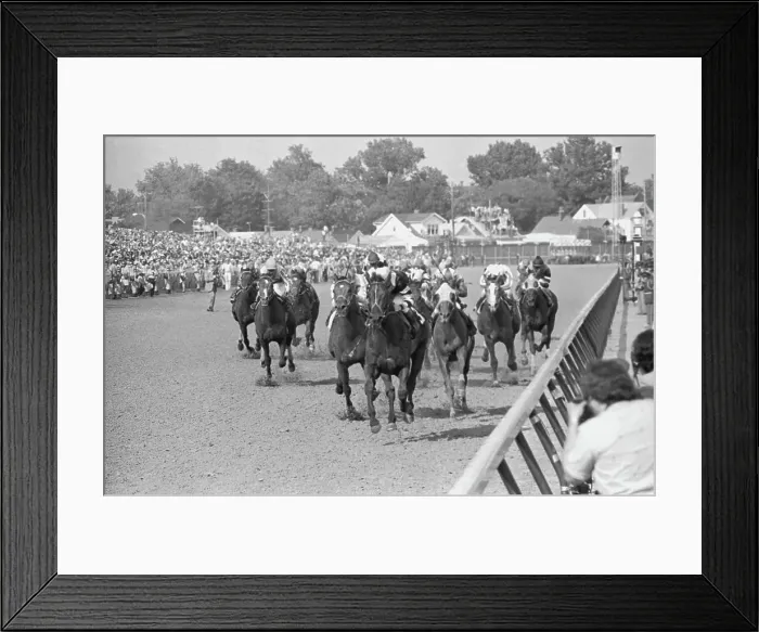 Framed Print : Seattle Slew in the Lead Framed Print : Seattle Slew in the Lead