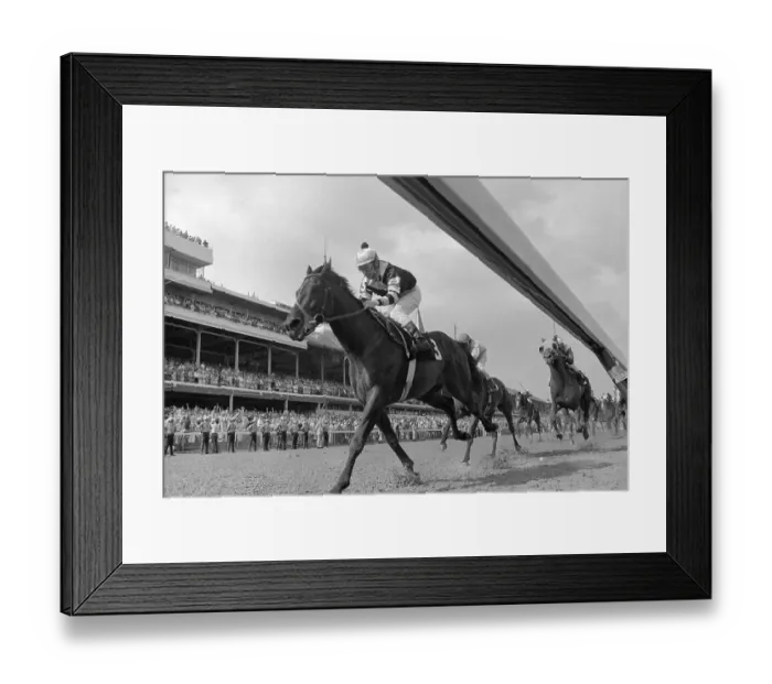Framed Print : Jean Cruguet Riding Seattle Slew Framed Print : Jean Cruguet Riding Seattle Slew