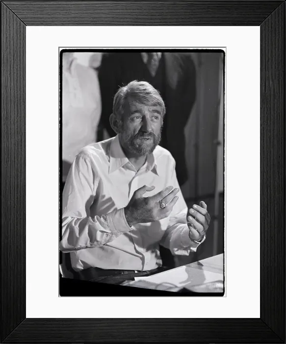 Framed Print : Poet Rod Mckuen Speaks for Gay Rights