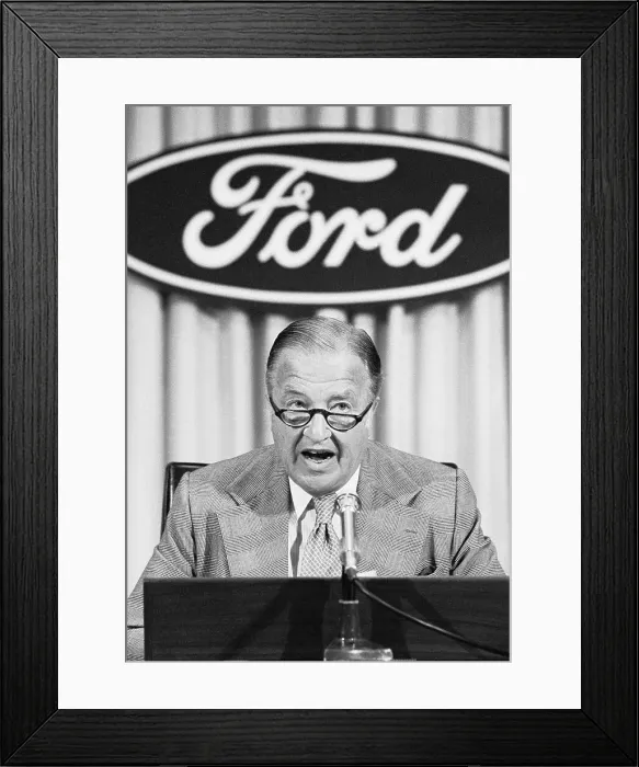 Framed Print : Henry Ford II Making Statement About Lawsuit Framed Print : Henry Ford II Making Statement About Lawsuit