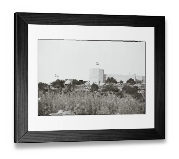 Framed Print : Flag over Jordan Terrain Framed Print : Flag over Jordan Terrain