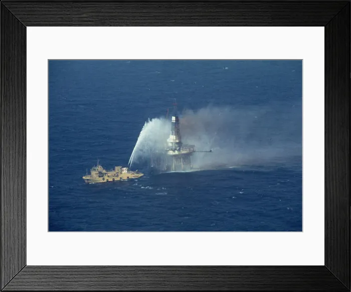 Framed Print : Bravo Oil Platform Blowout Framed Print : Bravo Oil Platform Blowout