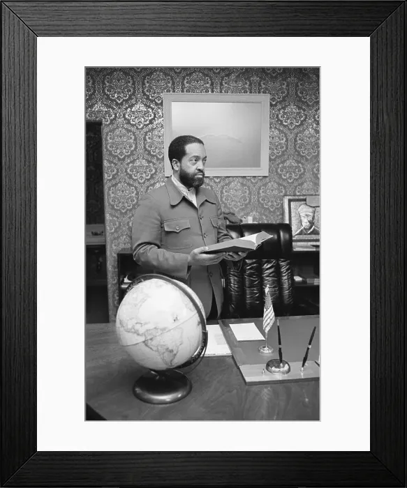 Framed Print : Wallace Muhammad In His Apartment Framed Print : Wallace Muhammad In His Apartment