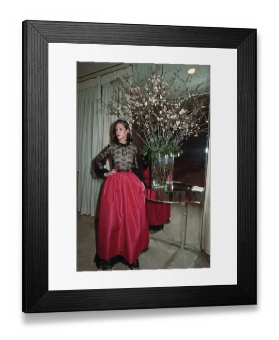 Framed Print : Model In Evening Dress Framed Print : Model In Evening Dress