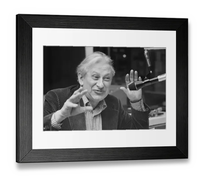Framed Print : Portrait of Studs Terkel Framed Print : Portrait of Studs Terkel