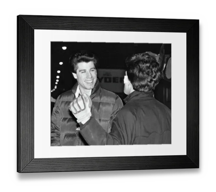 Framed Print : John Travolta on Location Filming Saturday Night Fever Framed Print : John Travolta on Location Filming Saturday Night Fever