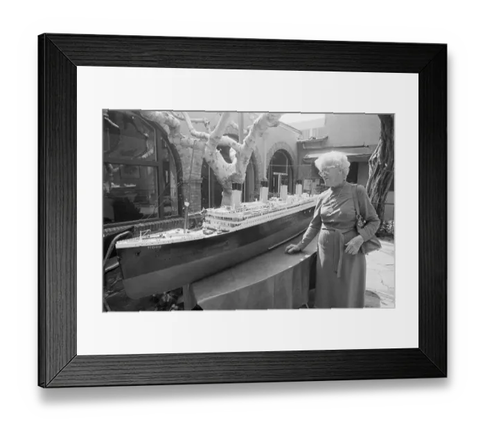 Framed Print : Winnie Mackenzie Oldest Titanic Survivor Framed Print : Winnie Mackenzie Oldest Titanic Survivor