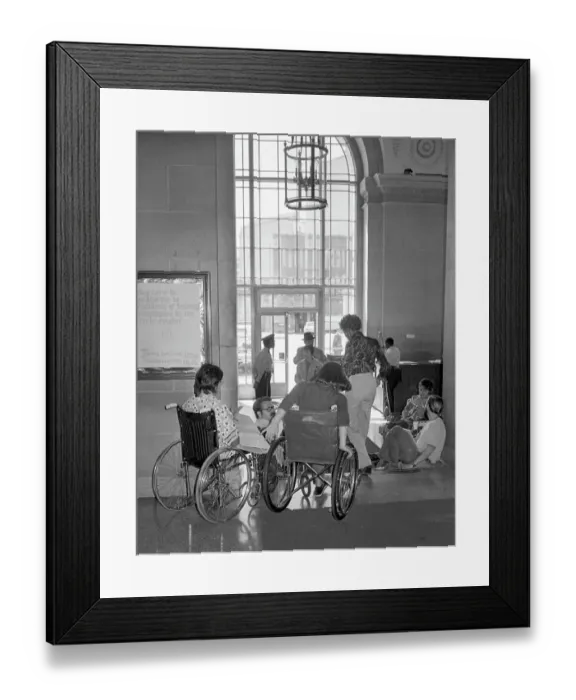 Framed Print : 504 Sit-in
