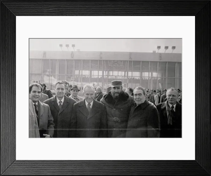 Framed Print : Fidel Castro Departing From Moscow Framed Print : Fidel Castro Departing From Moscow