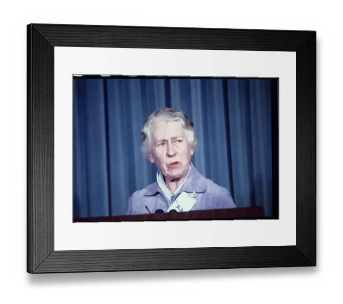 Framed Print : Esther Peterson Making a Statement Framed Print : Esther Peterson Making a Statement