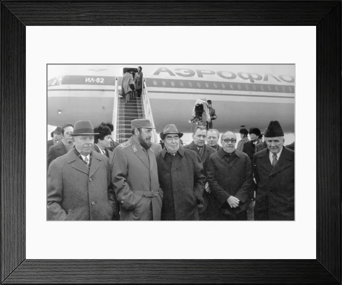 Framed Print : Fidel Castro and Carlos Rodriguez with Russian Leaders Framed Print : Fidel Castro and Carlos Rodriguez with Russian Leaders