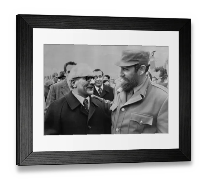 Framed Print : Fidel Castro with Erich Honecker Framed Print : Fidel Castro with Erich Honecker