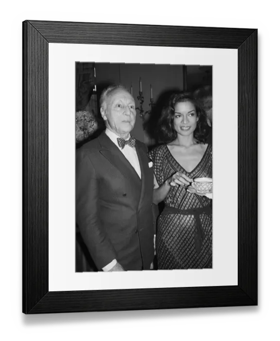 Framed Print : George Balanchine with Bianca Jagger Framed Print : George Balanchine with Bianca Jagger