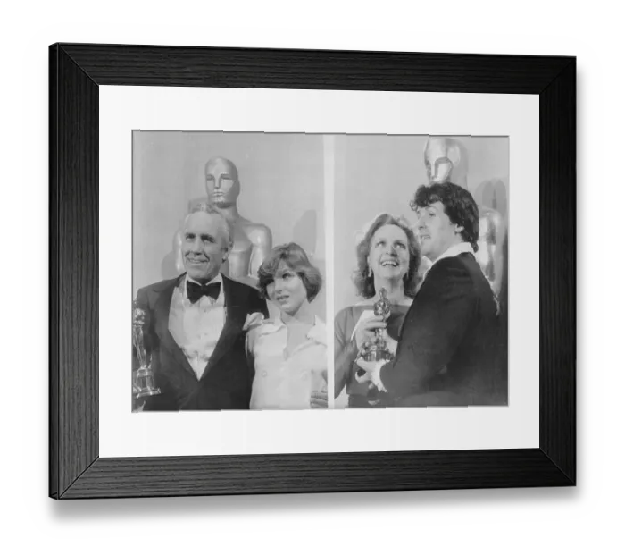 Framed Print : Actor and Actresses Receiving Oscars Framed Print : Actor and Actresses Receiving Oscars