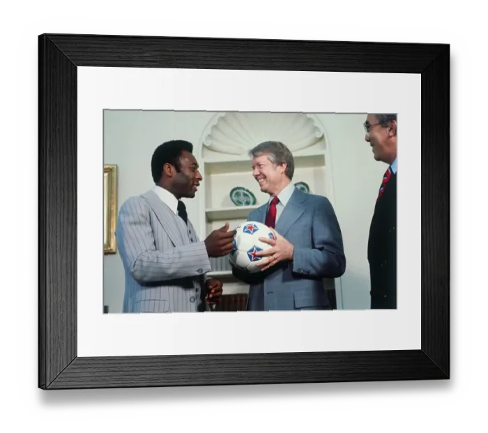 Framed Print : Soccer Player Pele and President Jimmy Carter Framed Print : Soccer Player Pele and President Jimmy Carter