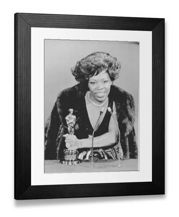 Framed Print : Aletha Finch Speaking During Academy Awards Framed Print : Aletha Finch Speaking During Academy Awards