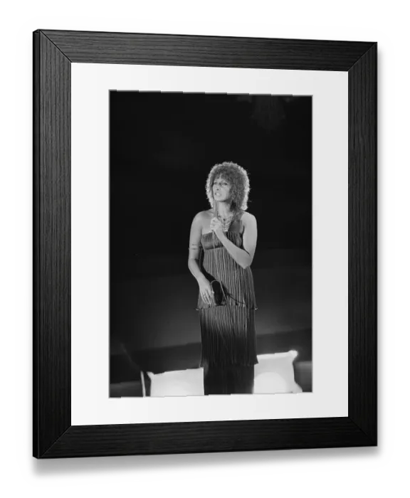 Framed Print : Barbra Streisand Singing Framed Print : Barbra Streisand Singing