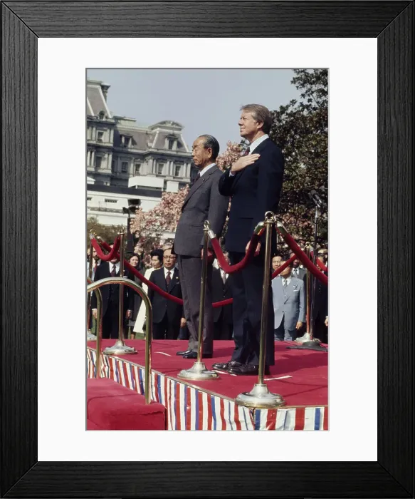 Framed Print : President Carter And Takeo Fukuda Framed Print : President Carter And Takeo Fukuda