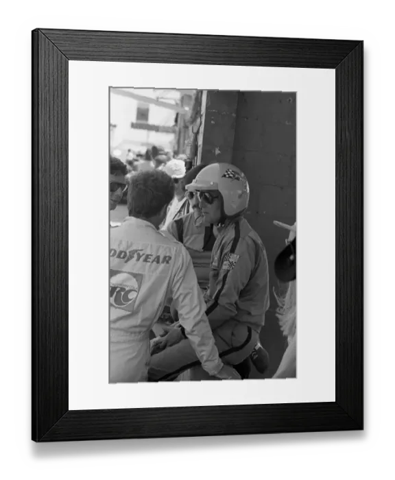Framed Print : A racing Paul Newman Framed Print : A racing Paul Newman