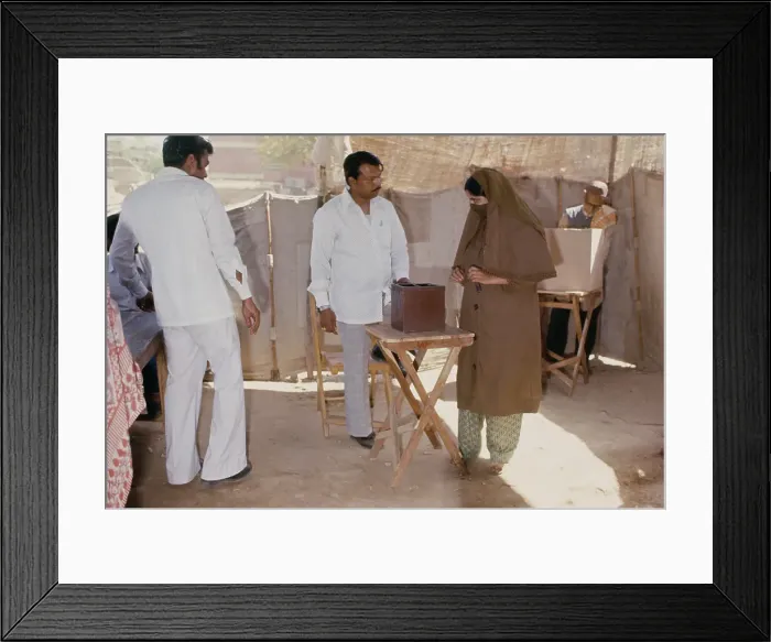 Framed Print : Woman Voter In India Framed Print : Woman Voter In India