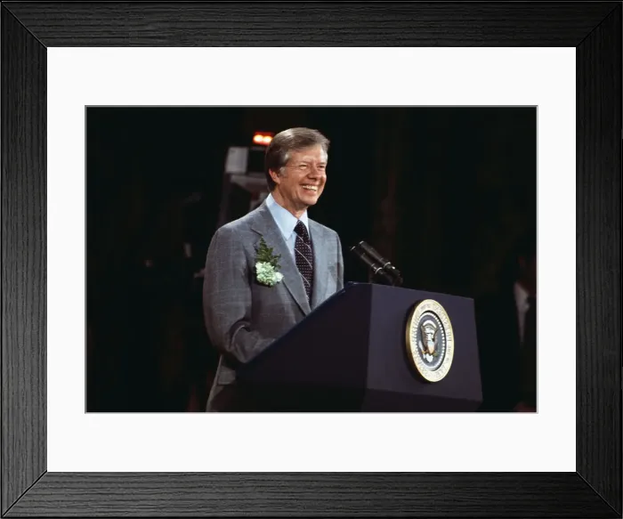 Framed Print : President Carter Addressing Town Meeting Framed Print : President Carter Addressing Town Meeting