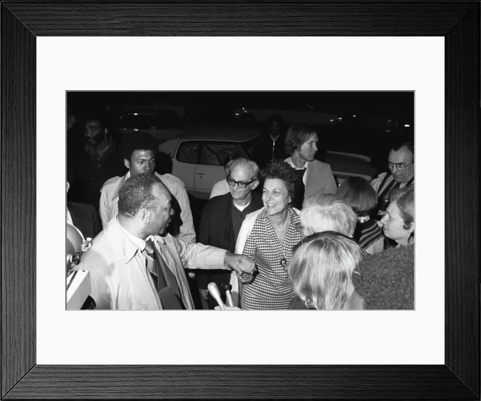 Framed Print : Hostages Freed and Reunited with Family